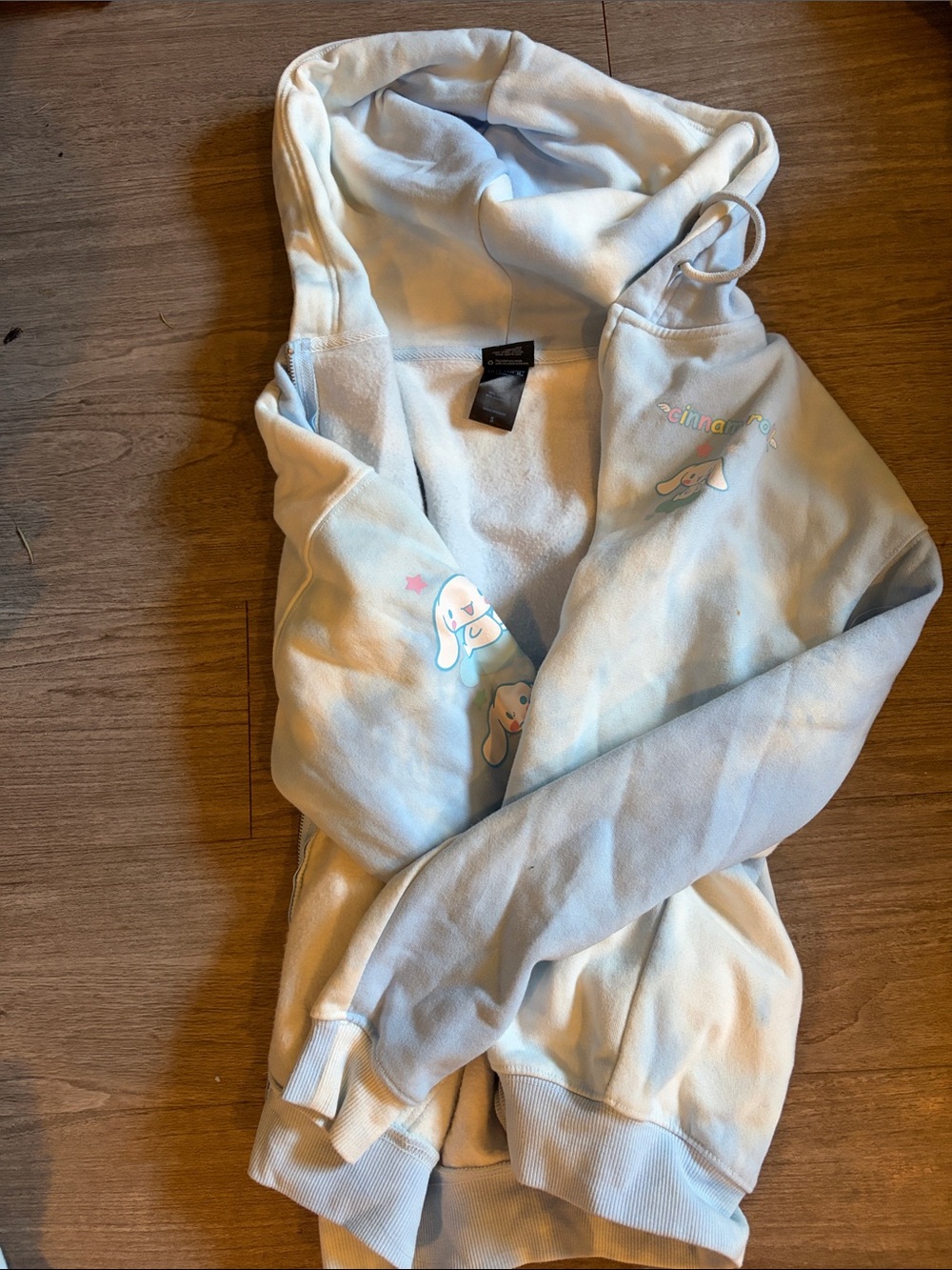 Sanrio Cinnamoroll Cream and Light Blue Pullover